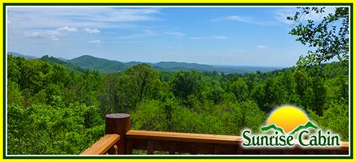 North Carolina Sunrise Cabin Rental on Biggerstaff Mountain